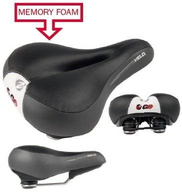 Selle Royal Siodełko Rowerowe Velo Newport Gemini, Czarna (250350)