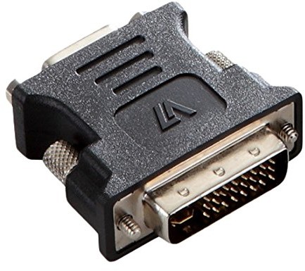 V7 Video Adapter (DVI-I wtyczka do gniazda VGA) czarna V7E2DVIIMVGAFADPTR2N