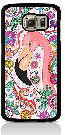 Call Candy Animals Collection Flamingo Floral Fever Glossy Hard Back Cover Case für Samsung Galaxy S6, Mehrfarbig