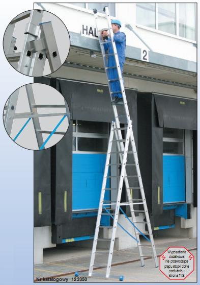 Krause Drabina ze szczeblami wielofunkcyjna 4,70 m 123350