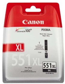 Canon oryginalny ink blistr, CLI551BK XL, black, 11ml, 6443B004, high capacity, PIXMA iP7250, MG5450, MG6350 6443B004