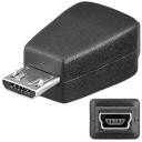 PremiumCord Adapter USB miniUSB na microUSB Czarny kur-11