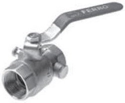 Ferro Zawór kulowy 1/2 ze spustem nakrętno - nakrętny KPO1