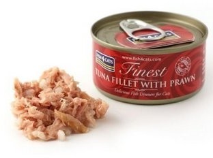 Fish4Dogs Fish4Cats Filety Tuńczyka Z Krewetkami 70G