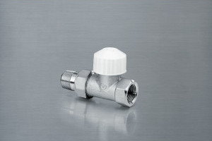 Valvex VECTOR - Zawór termostatyczny FP10 typ ZT22, prosty niklowany z ruchomą p