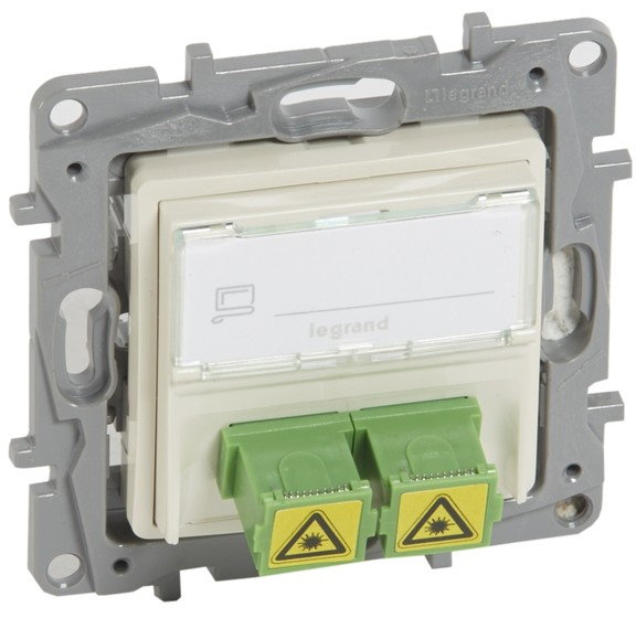Legrand Niloe Gniazdo światłowodowe 2xSC/APC Kremowy - 664879