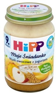 Hipp BIO Moje Śniadanko Musli owocowe z jogurtem po 9. miesiącu 160 g