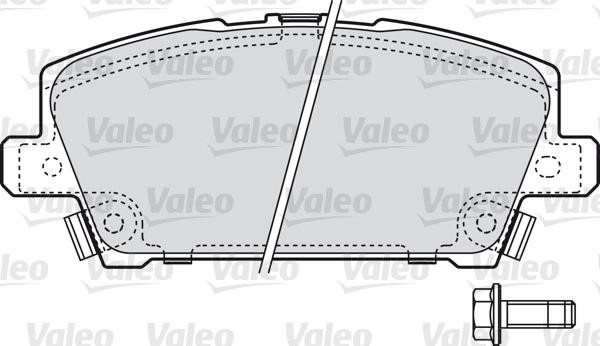 VALEO klocki hamulcowe 598803 598803