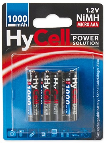 Hycell Akumulator hycell Micro AAA Typ 1000 (min. 800 mAh) schnellladefaehige akumulatora NiMH bateria na zdjęcie i Digital itd. 5030662