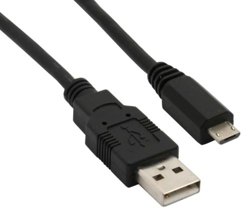 InLine Złącze Micro USB 2.0 kabel, wtyczka USB-A  wtyczka Micro-B, 0,5 m, czarny 31705