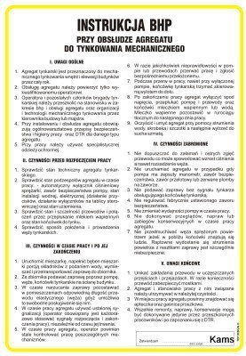 TD IAF01 Instrukcja BHP przy tynkowaniu mechanicznym i obsłudze agregatu tynkars