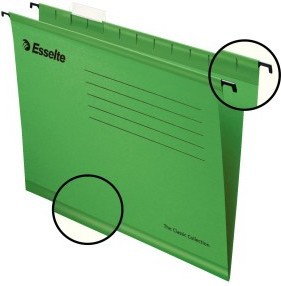 Esselte Teczka zawieszkowa kolekcja pendaflex zielona A4 ES184-4