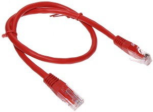 ABCVISION PATCHCORD RJ45/6/0.5-RED 0.5 m