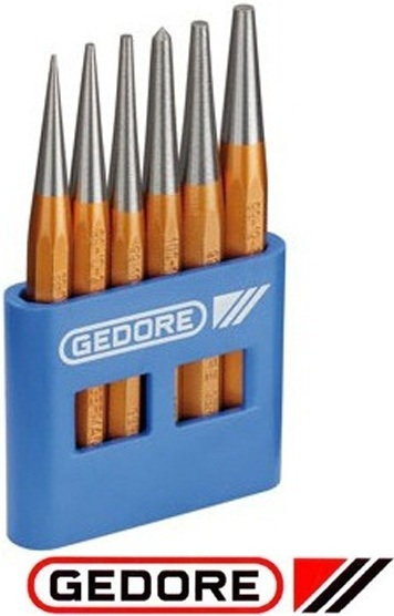 Gedore Zestaw dobijaków, 6-częściowy z uchwytem z PCV 113 (8753680)