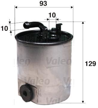 VALEO filtr diesel przeplywowy 587528 587528
