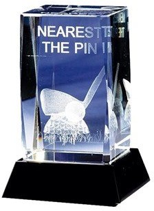 Longridge Golf Akcesoria Nearest The Pin Trofeum 95 Mm, Przezroczyste, (CR9255_Klar)