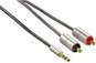 Hama KABEL/ADAPTER ALU LINE 3,5JACK WT-2XCINCH 80864
