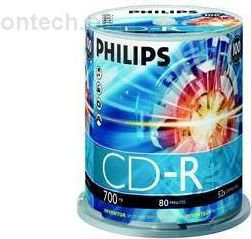 Philips CD-R 700MB 52x Szpula*100 (CR7D5NB00/00)