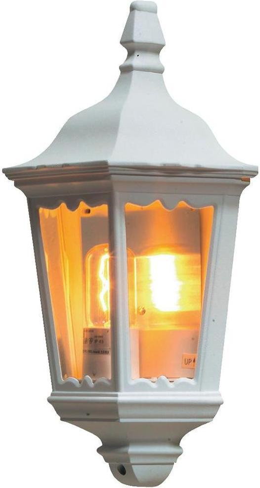 Konstsmide Lampa ścienna zewnętrzna 7229-250 E27 IP43 Biały (DxSxW) 250 x 160 x
