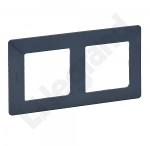 Legrand VALENA LIFE Ramka podwójna popielata 754092