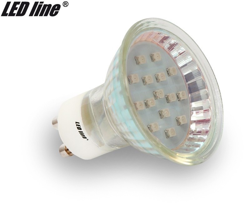 LED Line Żarówka LED SMD GU10 1W 230V zielona - zielona 242298