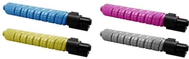 Komplet tonerów zamienników KRITC096XKPL-XAMB do Ricoh Aficio MPC4501 MPC5501 pasuje zamiast Ricoh 841456 841459 841455 841458 841454 841457 841453 CMYK 25500/17000 stron