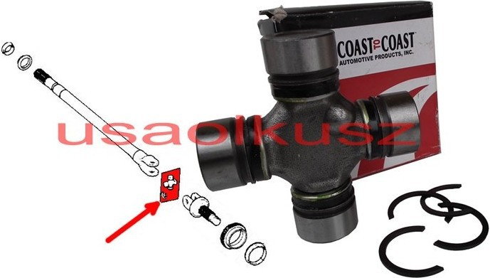 COAST Krzyżak półosi Jeep Cherokee Wrangler bez ABS