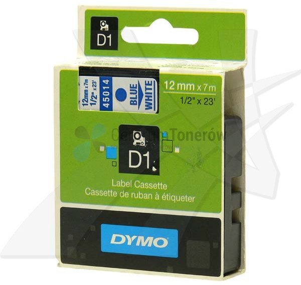 Dymo oryginalny taśma do drukarek etykiet, , 45014, S0720540, niebieski druk
