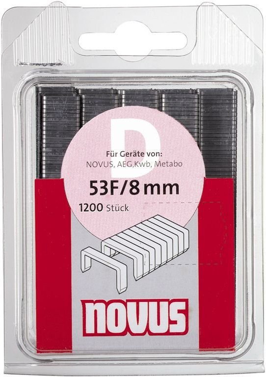 NOVUS Zszywki płaskie typ 53F/6 x 1200