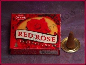 Hem RÓŻA / RED ROSE - kadzidełka stożkowe _st_RedRose