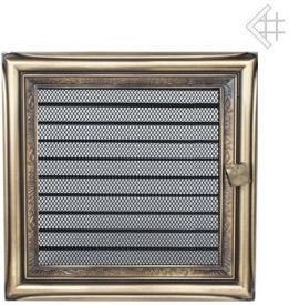 Kratki.pl Kratka kominkowa galwanizowana rustykalna 22x22 z żaluzją 6674-898A9_2