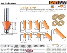 CMT FREZ DO UKOSOWANIA Z ŁOŻYSKIEM HM A=45 D=31,7 I=9,5 S=8 CMT936.280.11