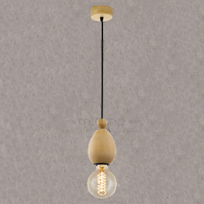 Eglo LAMPA wisząca AVOLTRI 49376 drewniana OPRAWA zwis Brązowy