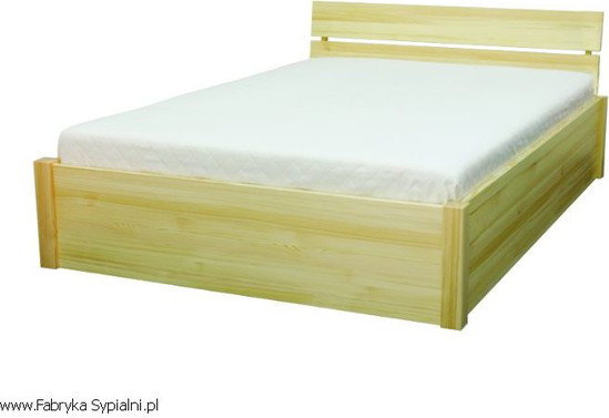 Stolmis MEBLE Łóżko Nefryt 4 Sosnowe lub brzozowe z pojemnikiem na pościel