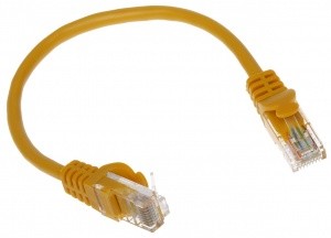 ABCVISION PATCHCORD RJ45/0.2-YELLOW kat.5e ŻÓŁTY 0.2m