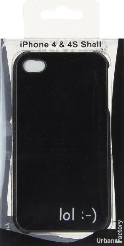Urban Factory urbanfa Directory lhouf03bk stałych pokrowiec ochronny na telefon komórkowy iPhone 4/4S, motyw LOL, czarny
