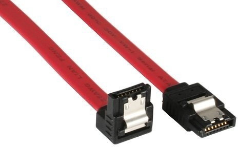 InLine Kabel do dysku 70cm kątowy - czerwony 27707V