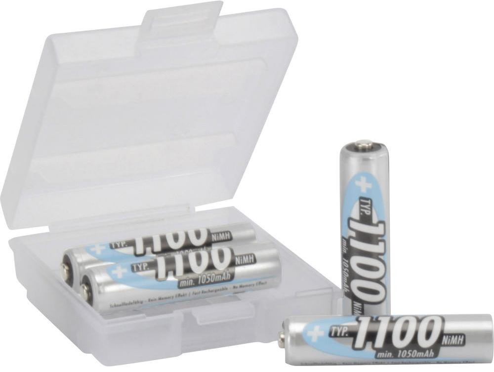 Ansmann Akumulator AAA/R03/Micro NiMH AAA R03) 4 szt + pudełko 1100 mAh 1.2 V 4 szt