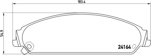 BREMBO Zestaw klocków hamulcowych, hamulce tarczowe P 11 017