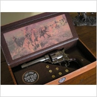 Hiszpania PIĘKNY COLT PEACE MAKER Z 1873 DREWNO + NABOJE