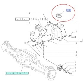 NEW HOLLAND / CASE PRZEGUB WSPORNIKA PRZEDNIEJ OSI NEW HOLLAND 5179996