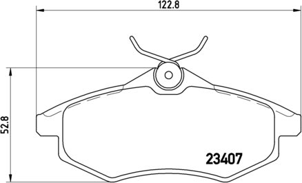BREMBO Zestaw klocków hamulcowych, hamulce tarczowe P 61 074