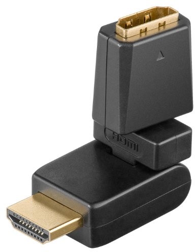 Wentronic HDMI Adapter HDMI gniazdo A na wtyk HDMI A abwinkelbar 60757-GB