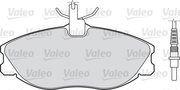 VALEO klocki hamulcowe 598069 598069