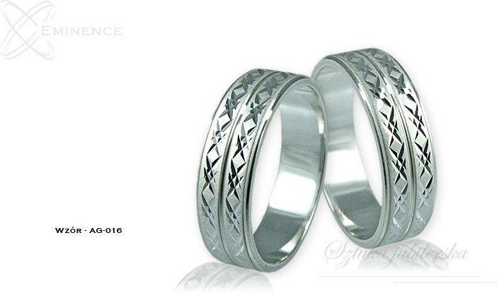 Eminence Obrączki srebrne - wzór Ag-016
