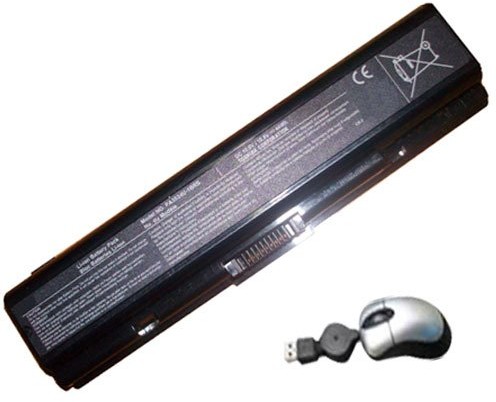 Amsahr amsahr pa3533  05 do baterii do Toshiba pa3533, A200, A202, A203, A205 A210  zawierają Mini myszka optyczna  Czarny PA3533
