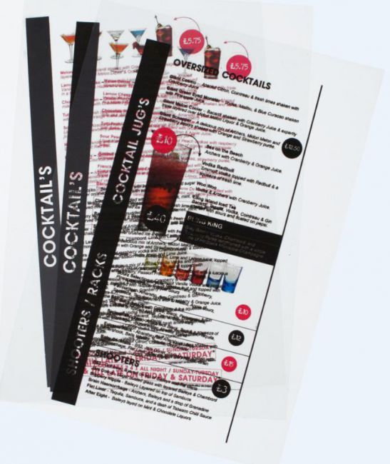 Securit Wkłady Do Karty Menu Led | Drukarka Igłowa | 20 Sztuk MC-LIA4-IJ