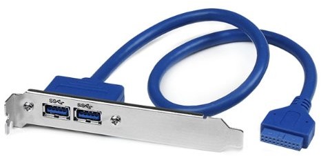 STARTECH.COM Startech.COM USB3 splate USB 3.0 Slotblech płyta główna biegunowe header 2-Port konsoli USB3SPLATE
