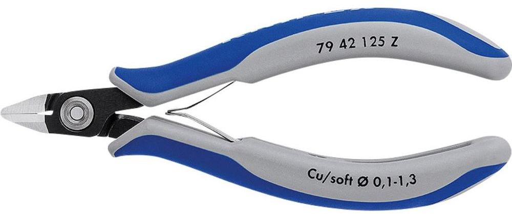 Knipex Szczypce boczne 79 42 125 Z 125 mm 64 HRC stal łożyskowa chromowo-wanadowa