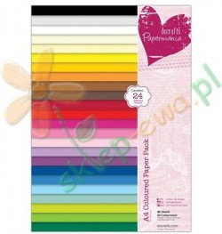 Papermania Zestaw kolorowych papierów A4 48 kartek PMA-160501